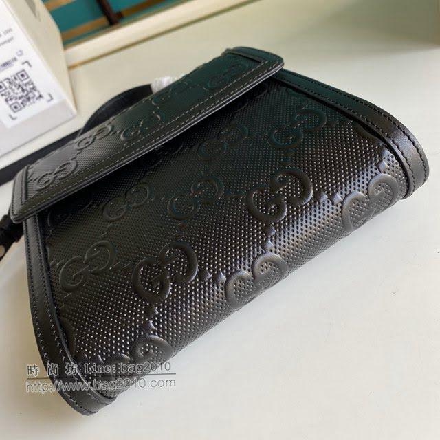 Gucci顶级男女包包 古驰GG压花翻盖手提邮差包 Gucci手提肩背斜挎包 627470  gdj1552